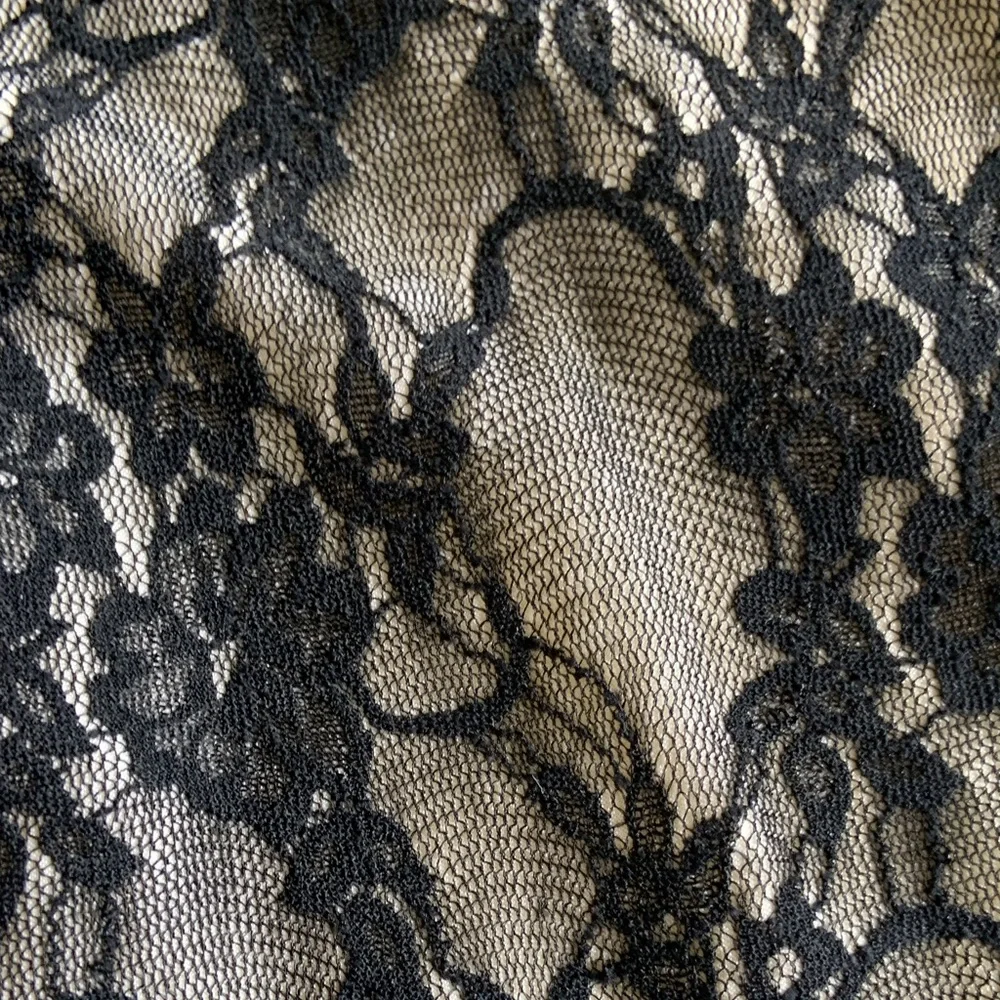 Gothic Black Lace Bell Bottom Ruffle Pants Sheer Festival Goth